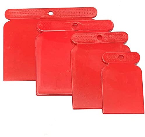 Plastic Scraper Filling Knife Putty Mixer Putty Spreader Skimmer Paint 4-PCS Set