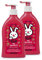 sanosan 2in1 Dusche & Shampoo Erdbeere für Kinder & Baby 2x 400 ml - Duschgel & Haarshampoo mit Bio Olivenextrakt & Milchprotein - Haarpflege, Hautpflege, Shower Gel, Haar Shampoo