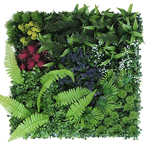 MALAIDOG 12 Stück Gras-wandpaneele, Hintergrund, Künstliche Hecken, Buchsbaum-grünwand, 50,8 cm Quadratische Kunstgraswand Für Gartenzaun