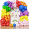 Kit di arco di palloncini arcobaleno di 151 pezzi Palloncini colorati di diverse dimensioni di 18, 10 e 5 pollici Palloncini in lattice opaco di colore assortito per feste di compleanno baby shower