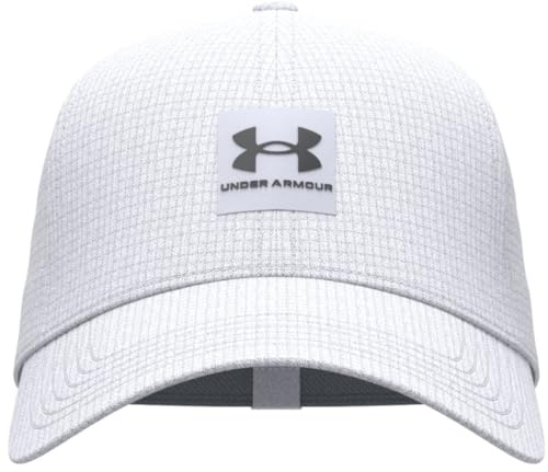 Under Armour M ISO-Chill ArmourVent Str – Cap Men, (100) White/Castlerock, S/M