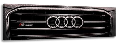 GP TONER Canvas Kunstdruck Wanddekoration modern Wandbilder Leinwanddruck Jugendliches Audi-Auto 120x40 cm