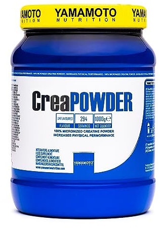 Yamamoto Nutrition, CreaPOWDER 1000 g, Complemento Alimenticio Monohidrato de Creatina en Polvo, Suplemento para Deportistas, Mejora el Rendimiento Físico, Sabor Neutro