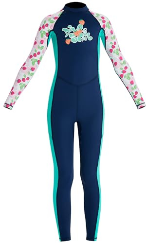Maeau - Kids Wetsuit Full Length Swimsuit Girls Swimming Costume Boys One Piece Swimwear Bathing Suit Rash Guard Sun Protection Beachwear for Diving Snorkelling Surfing