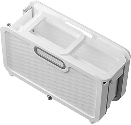 Cubo de fregona plegable, cubo de fregona de limpieza plegable portátil para lavadora, nuevo cubo rectangular para fregona, cubo de fregona de plástico para limpieza de suelos, ventanas y hogar (A)