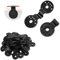 ieron 40 clip rotonde in plastica per tende da giardino, serre, parasole, tende da sole, tettoie, ripari per tende da giardino