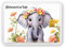 Goldschulz Goldbarren 1g 1 Gramm Motivbox - Zur Taufe Elefant - Geschenk + Echtheitszertifikat