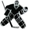 Hockey-Aufnäher, Torwart-Aufnäher, bestickt, zum Aufbügeln oder Aufnähen, Abzeichen für Kleidung usw., 8 x 6 cm