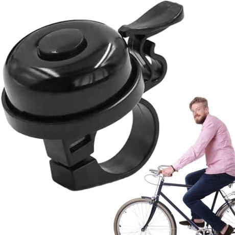 Campanello per mountain bike - Campana classica in legno di alluminio - Campanello per, Suoneria dal suono nitido, chiaro e lungo, Campanello per ciclismo, Campanello per bici per bambini, Manubrio,