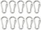 Majatou 10PCS Carabiner, Carabiner Keychain, Mini Carabiner, Mini Carabiner Small with Screw Cap, Small Screw Cap Carabiner for Keys, Outdoor Etc