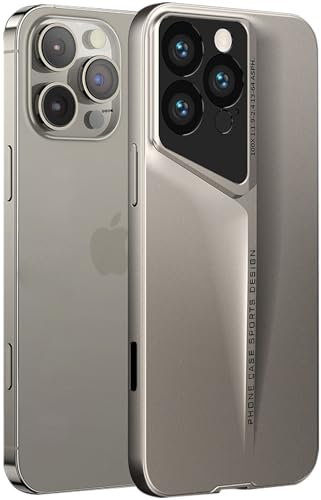 Wibrthz Coque pour iPhone 16 Pro Max, Design Unique de Luxe Supercar, Ultra Fine en PC Rigide, Résistant Aux Chocs Anti-Rayures, Poignée Antidérapante Robuste Housse pour iPhone 16 Pro Max(Doré)