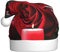 XDCYWBZDBC Red Wine Rose And Candle Adult Christmas Hat Christmas Party Christmas Hat Winter Plush Ball Christmas Hat Unisex Adult Santa Hat Used Sor New Year Holiday Party Ornaments