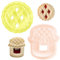 Stampini per biscotti pressabili 3D, per marmellata, panini, biscotti, jam, sandwich, biscotti in plastica, stampini per biscotti per bambini, accessori da forno
