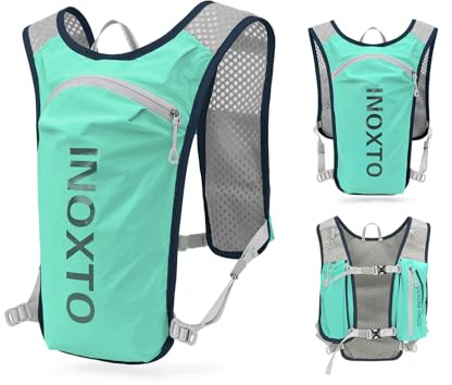 INOXTO Laufrucksack, 5L Leichter Trinkbeutel, geeignet für Outdoor-Wandern, Radwettbewerb, Bergsteiger-Trinkweste, Rucksack, Herren und Damen
