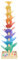 Sound Tree Wooden Marble Run Rainbow Marble Run Large Music Tree Toy Ball Tower for Children Colourful Rolling Ball Tower Music Tree Roller Track Game Motor Skills Game