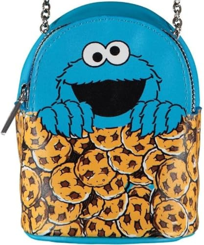 Difuzed Sesame Street Cookie Monster Micro Crossbody One Size