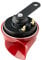 HELLA Fanfare - STYLE HORN TE24 - 12V - 110dB(A) - Frequenzbereich: 500Hz - Hochton - elektrisch - Gehäusefarbe: rot/schwarz - Flachsteckanschluss - Menge: 1 - 3FG 007 424-011