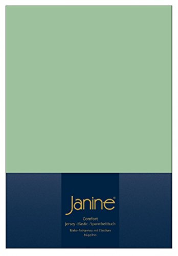 Janine Spannbettlaken Elastic-Jersey Baumwolle/Comfort Elastic 5002, Größe:150 x 200 cm, Farbe:lind 26