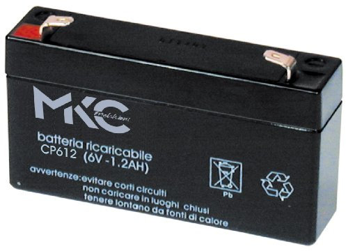 Melchioni Batteria al Piombo 6 Volt 1,2 Ampere