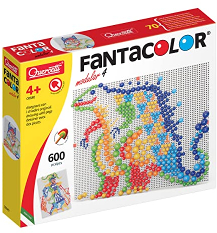 Quercetti 0880 Quercetti-0880 Fantacolor Modular 4-Kids' Mosaic Kits-STEAM Toy
