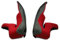 Xlite SP.GUANCIALI.STEADYFIT.XXS-XS-S-M1.50 MM.GREY-RED.STD XS - NCOM.X1003