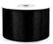 Satinband 50mm x 25m Rolle - FARBAUSWAHL in 3/6/12/18/25/38/50/75/100mm - farbecht & waschbar - Schleifenband für Hochzeit - Geschenkband zum Verpacken Dekorieren Basteln - Schwarz 030