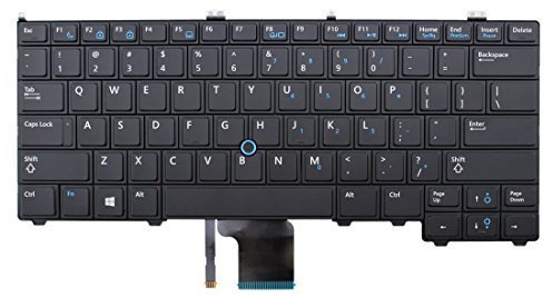 US Layout Replacement Keyboard with Mouse Point for Dell Latitude E7440
