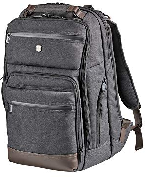 Victorinox Architecture Urban Rath Slim - Laptop Rucksack 17 Zoll Unisex Damen/Herren - Grau/Braun