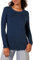 Amazon Essentials Women's Regular-Fit Long-Sleeve Crewneck T-Shirt (Available in Plus Size), Navy, XXL