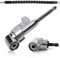 QISF 2Pcs Right Angle Drill, 105 Degree 1/4 Inch Right Angle Drill Adapter Hex Shank Screwdriver Angled Bit Holder Power Drill Tool(1Pcs Short & 1Pcs Long) + 1Pcs Flexible Angle Extension Bit Kit