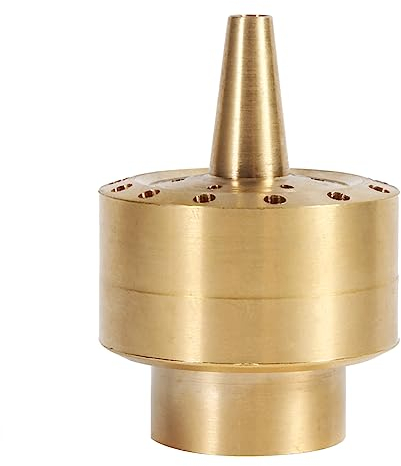 1/4 / 1/2 / 3/4 Fountain Nozzle Sprinkler Head, Brass Column Water Nozzle Spray Head for Garden Pond (3/4)
