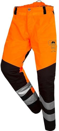 SIP Protection BasePro Chainsaw Trousers, Hi-Viz Orange, Type “A” Class 1 (1RQ1) (XL)