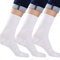 Calze da donna, 100% filo di Scozia Bio, 3 paia bianco 35-37
