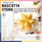 folia 811/2020 - Bastelset Bascetta Stern, Transparent hellgelb, 20 x 20 cm, 32 Blatt, fertige Größe des Papiersterns ca. 30 cm, mit ausführlicher Anleitung - ideal zur zeitlosen Dekoration