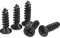 sourcing map M4 x 16mm Wood Screws Phillips Flat Head Carbon Steel Self Tapping Screws Black 100pcs