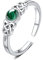 Mondstein Ring 925 Sterling Silver Celtic Ring für Damen Keltischer Knoten Regenbogen Mondstein Schmuck für Mädchen (D-Malachit)