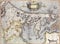 Bild auf gerollter Leinwand, Karte von Holland Mercator Rumold – Europäische horizontale Kunstdruck, Karten, Europa, Karten, Niederlande, Karten, Leinwand, Kunstdruck, 21_X_30_in