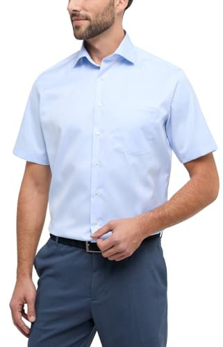 ETERNA Male Cover Shirt MODERN FIT 44_H_1/2, 1/2, hellblau