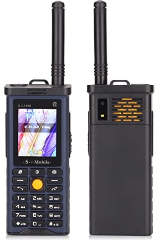 Zunate Unlocked Phone, S‑G8800 Big-button Large-fonts 2G Unlocked Cell Phone for Seniors, 4 SIM Cards, Big Speaker, Flashlight, Removable Antenna, 2400mAh Power Bank for USB Device(Navy blue)
