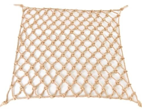 1m Kinder-Fallschutznetz, Kletternetz Innendekorationsnetz Balkonzaunnetz Treppensicherheitsnetz Hanfseil-Schutznetz Balkonnetze (Size : 8mm Diameter 15cm mesh)