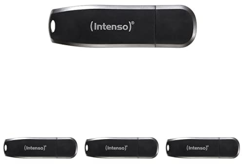 Intenso Speed Line - 16GB Speicherstick - USB-Stick 3.2 Gen 1x1, schwarz, 4er Pack