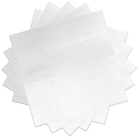 20 Stück Weiß Servietten,Papierservietten Weiß 33x33cm Napkins Servietten Paw Cocktailservietten,Tischdeko Hochzeit Papierserviette Einweg Napkins Tisch Dekorationen für Garten Geburtstag Party