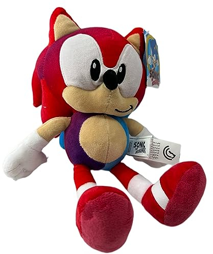 SEGA - Sonic The Hedgehog Plüschtier 30 cm, Kuscheltier (Rainbow Rot)
