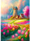 AIRDEA DIY Windmühle Diamond Painting Set Erwachsene Kinder, Diamant Painting Bilder 5D Tulpe Diamant Kunst Blumen Diamant Malerei Set Cross Stickerei Malerei Kits für Heimdekor 30x40 cm