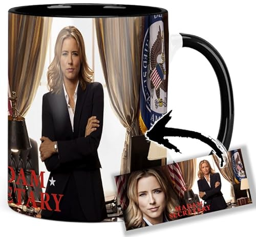 Madam Secretary Tea Leoni Tasse Innen & Henkel Schwarz Keramikbecher Mug
