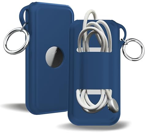 DamonLight Protective case for Apple Vision Pro Battery, Anti-Scratch Silicone Cable-Holder for Power Bank Acceeessoriees (Blue)