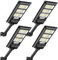 Bellanny 300W Solar Straßenlaternen 840LED Solarlampe mit Bewegungsmelder Sensor, 6500K Wandleuchten mit Fernbedienung - IP65 Wasserdichte Straßenlampe Außen Wegeleuchte für Garten Garage,4Pack