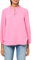 Tommy Hilfiger Women's with Tie Long Sleeve Blouse Sportswear Top, Peony, L