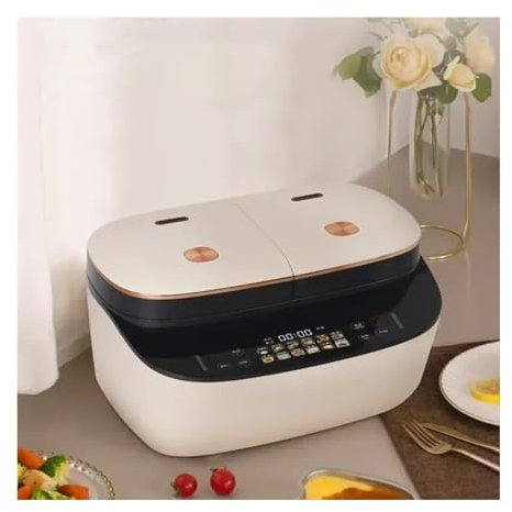 Olla arrocera de doble bilis, olla humeante inteligente for cocinar sopa, cocina casera, fiambrera eléctrica multifuncional, envío gratis