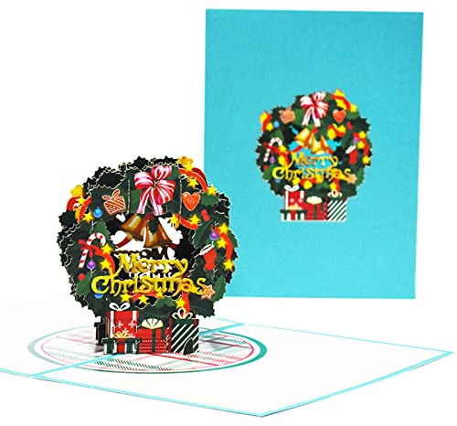 Weihnachtskarten, handgefertigt, 3D-Weihnachtskarten, Grußkarten für Weihnachten, Feiertage, Neujahr